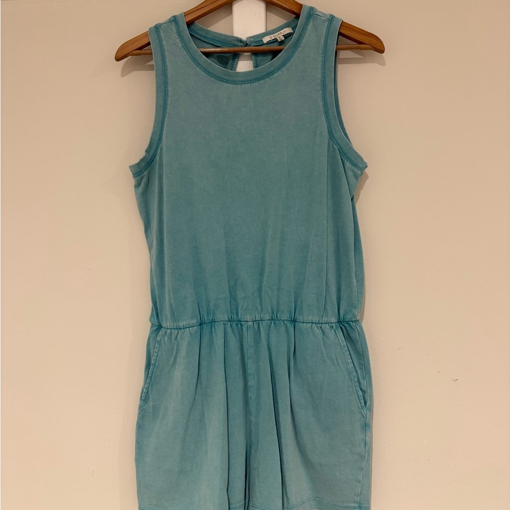 Z Supply Kids Sleeveless Teal One Piece